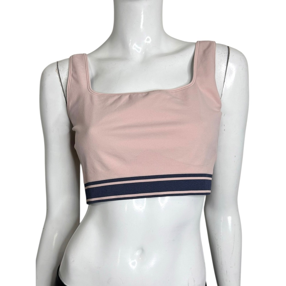PINK Victoria's Secret Flip It Reversible Sports Bra Pink Navy Blue XL NWT